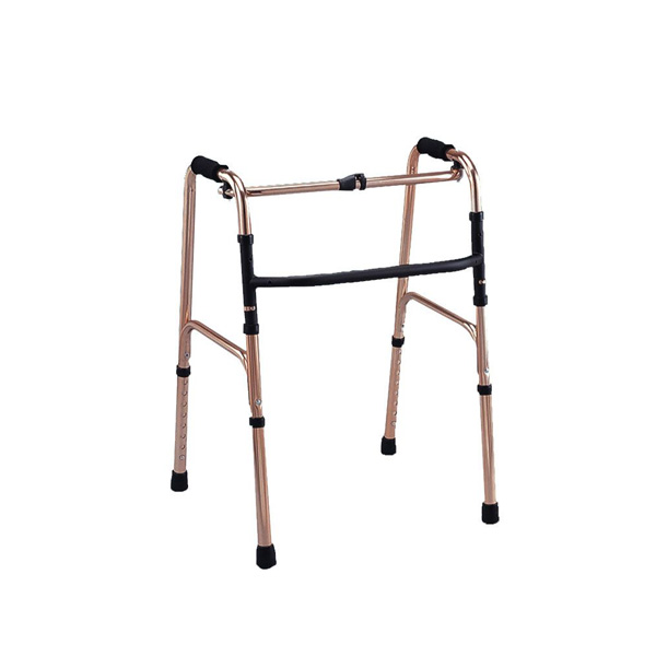 Déambulateur pliable chrômé articulé