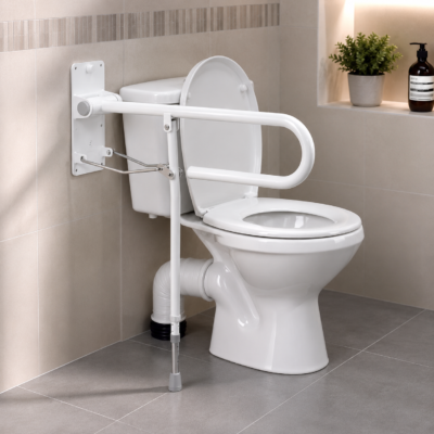 Barre d’appui relevable pour WC