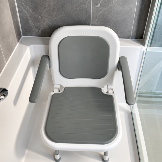 Siège de Bain Médical avec Dossier & Accoudoirs