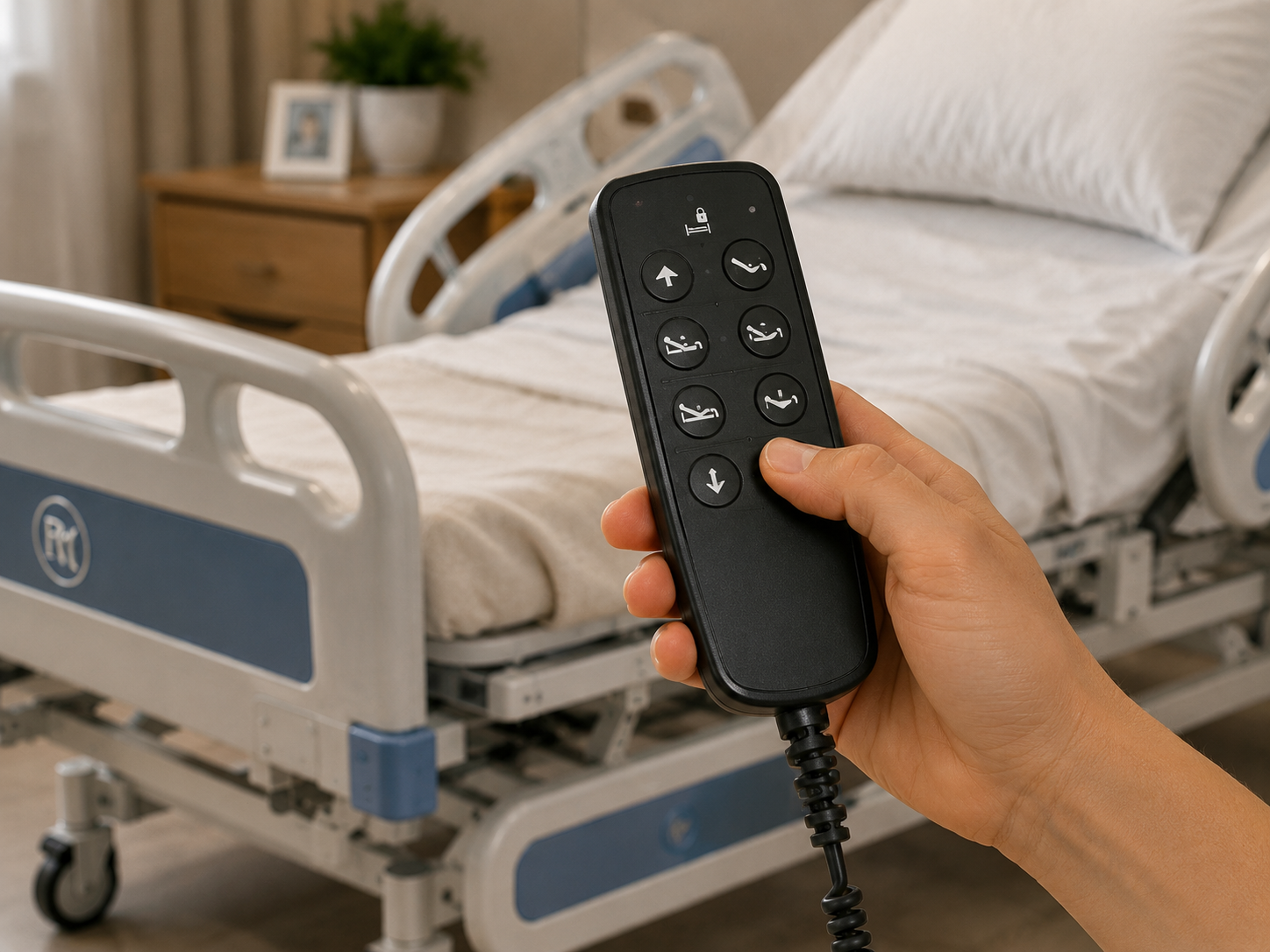 Télécommande lit médicalisé