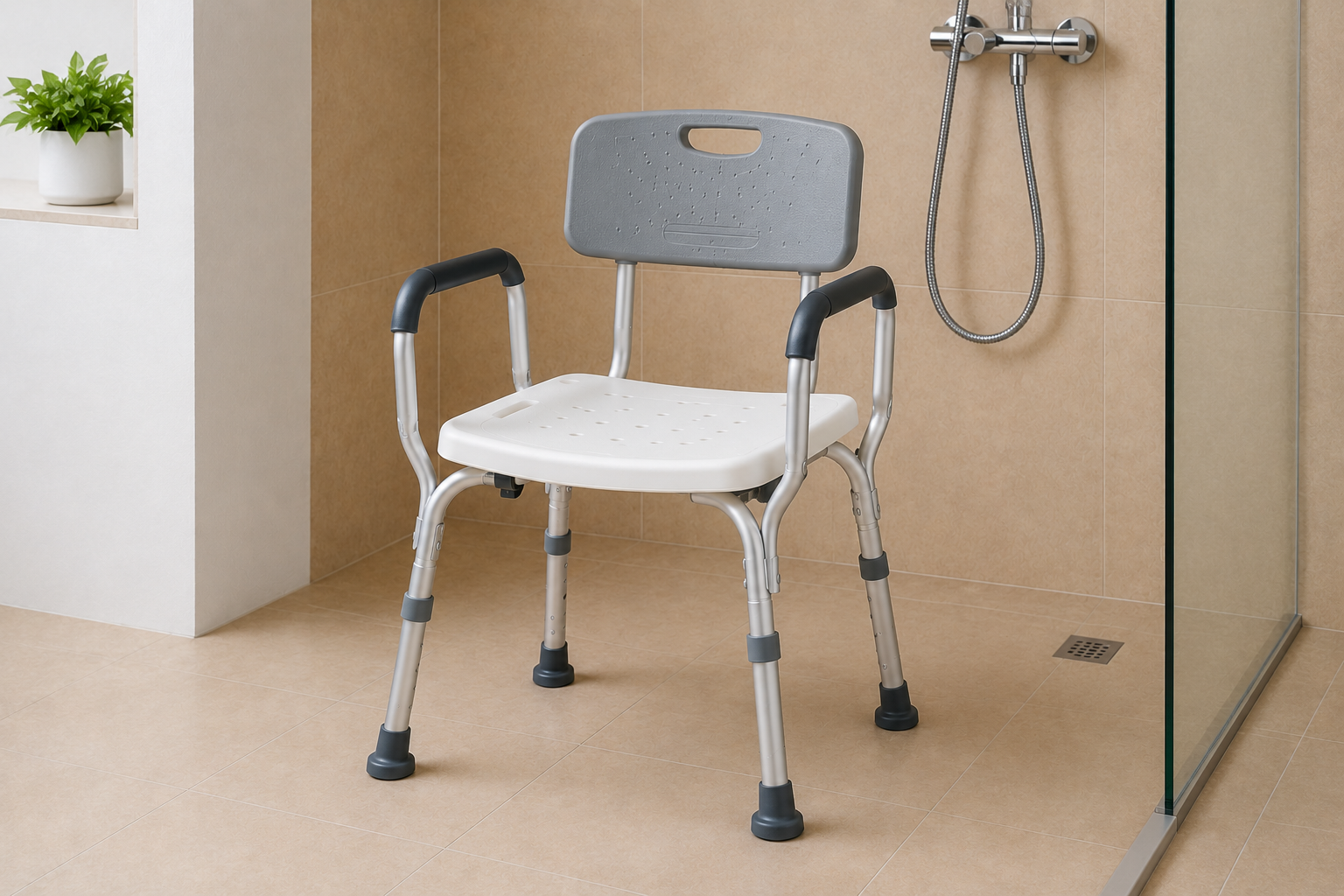 Chaise de douche avec accoudoirs Oxymedic Maroc