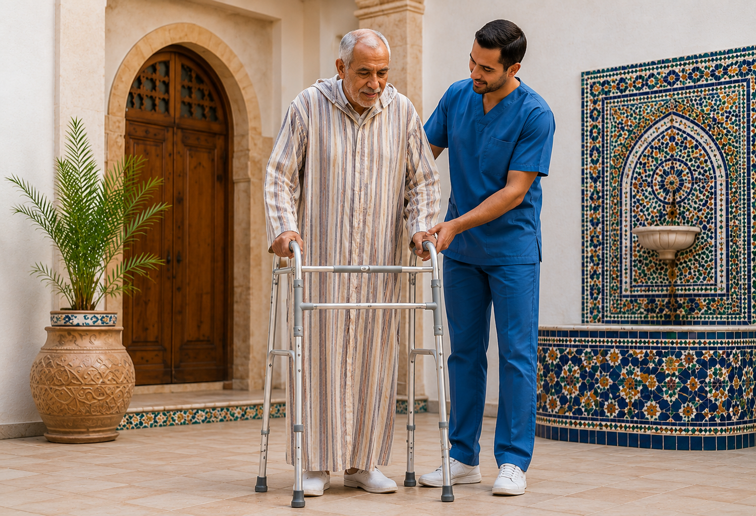Déambulateur médical pour autonomie à domicile au Maroc