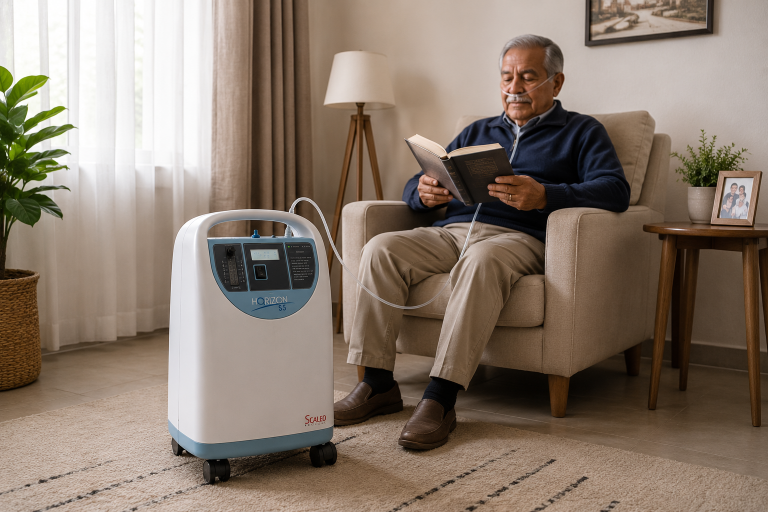 Concentrateur d’oxygène Horizon S5 utilisé à domicile au Maroc