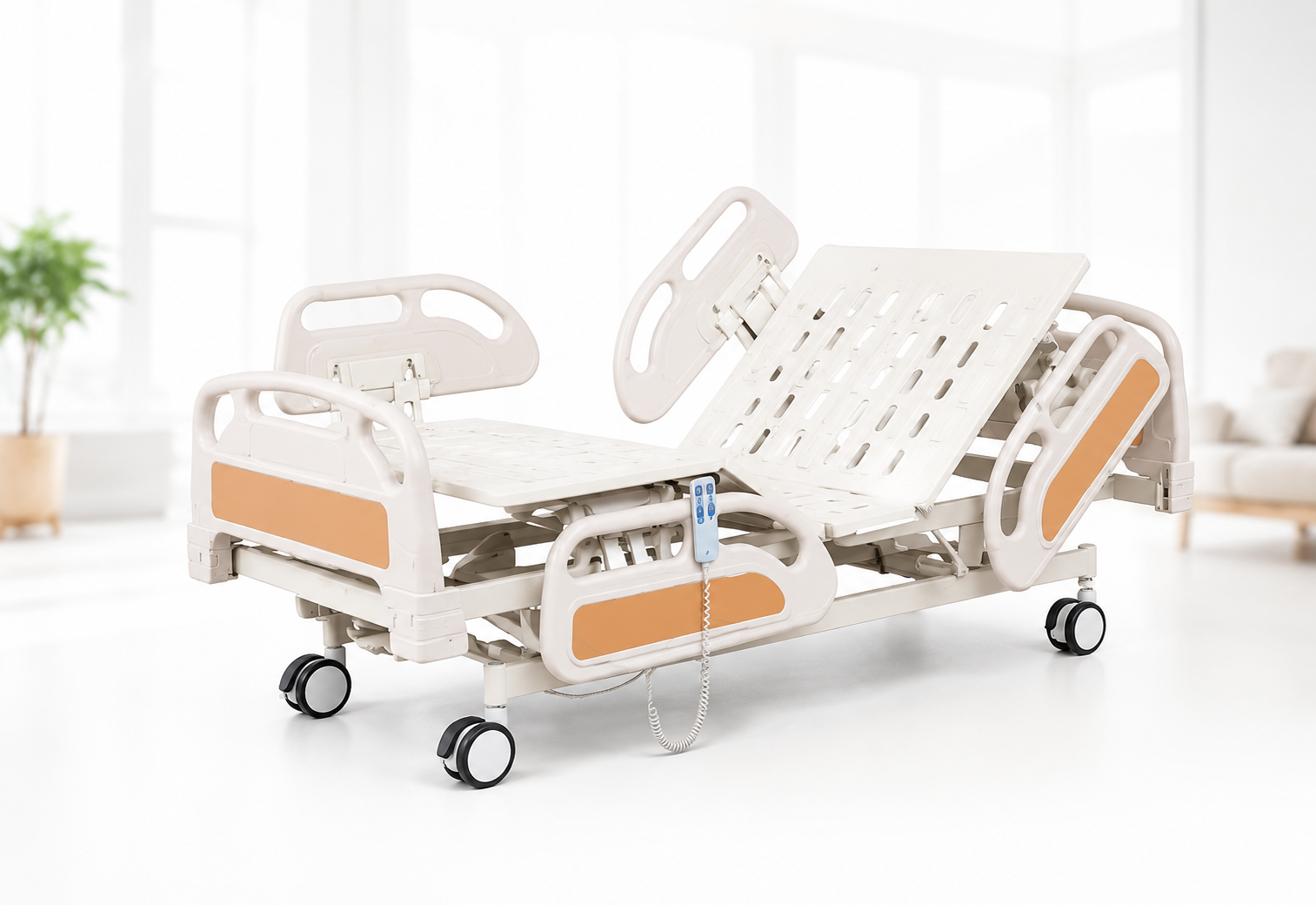 Lit médicalisé 3 positions ABS avec ridelles