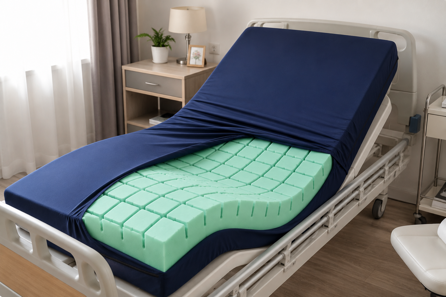 Matelas gaufrier anti-escarres médical pour domicile au Maroc