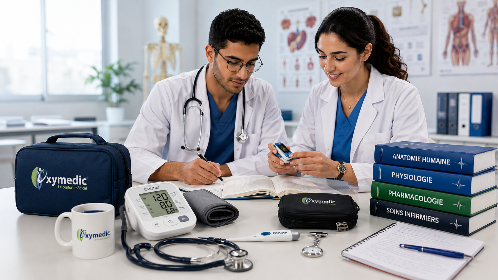 Matériel médical pour étudiants en médecine et sciences infirmières au Maroc