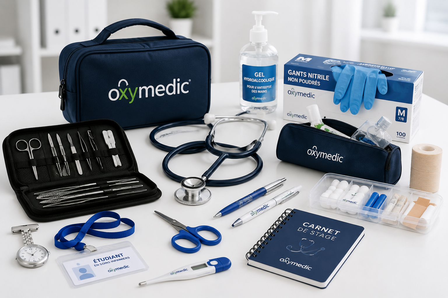 Matériel pour stages et pratiques pour étudiants en médecine et soins infirmiers au Maroc